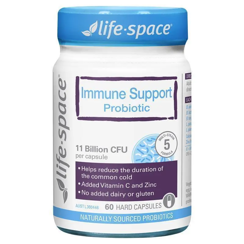 Viên uống Life-space Immune Support Probiotic hỗ trợ tăng cường sức khỏe đường ruột (chai x 60 viên)
