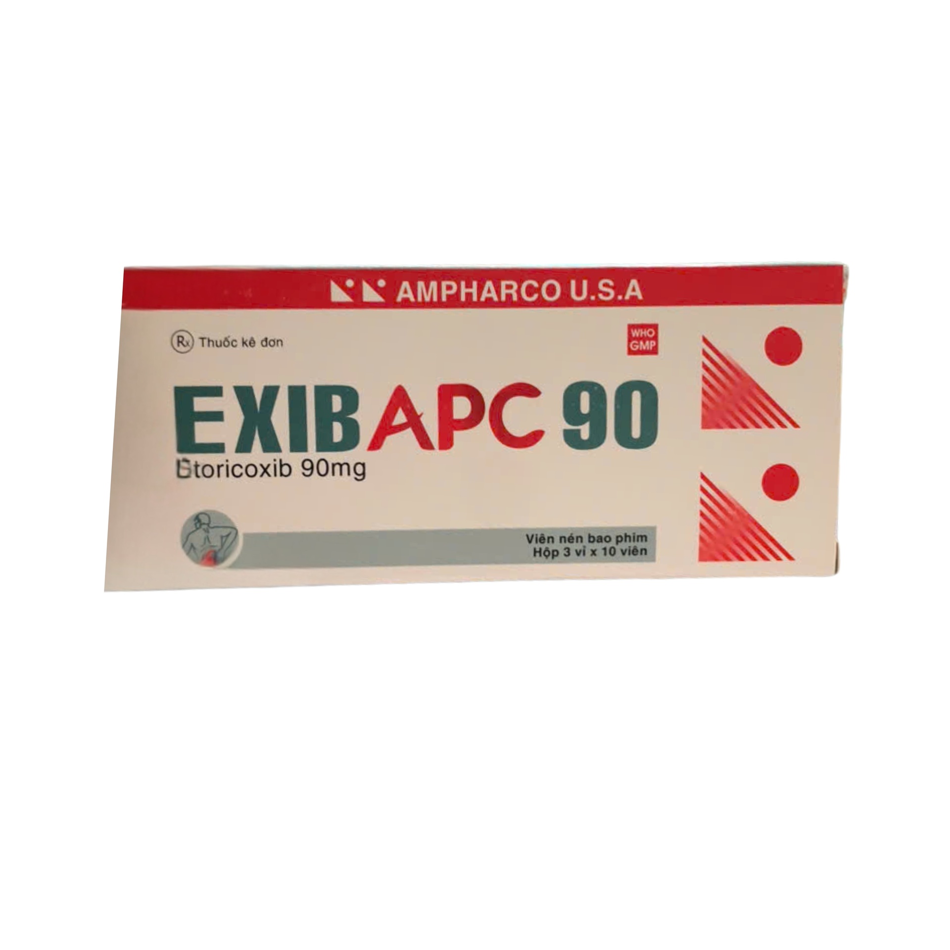 Thuốc Exibapc 90 giảm đau, điều trị thoái hóa khớp (hộp 3 vỉ x 10 viên)