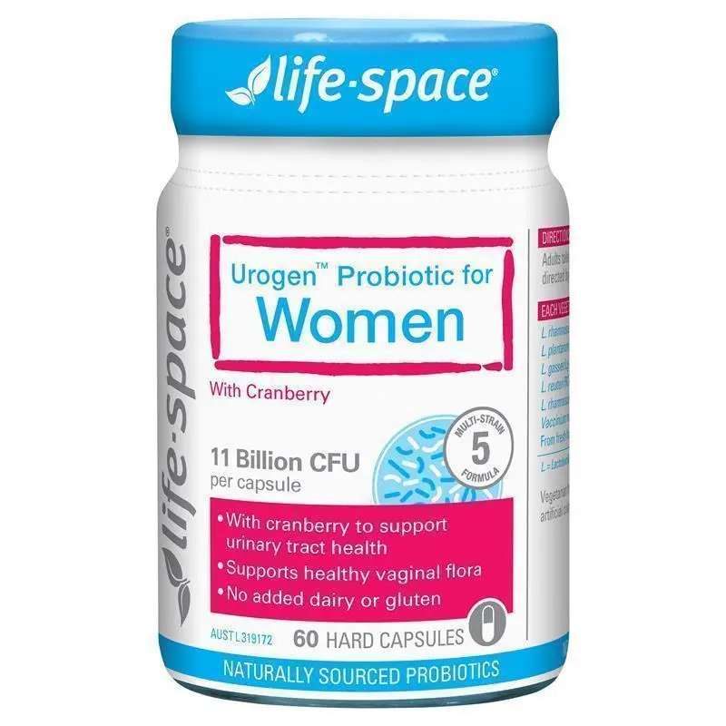 Viên uống Life-space Urogen Probiotic For Women bổ sung lợi khuẩn, hỗ trợ sức khoẻ đường tiết niệu (chai x 60 viên)
