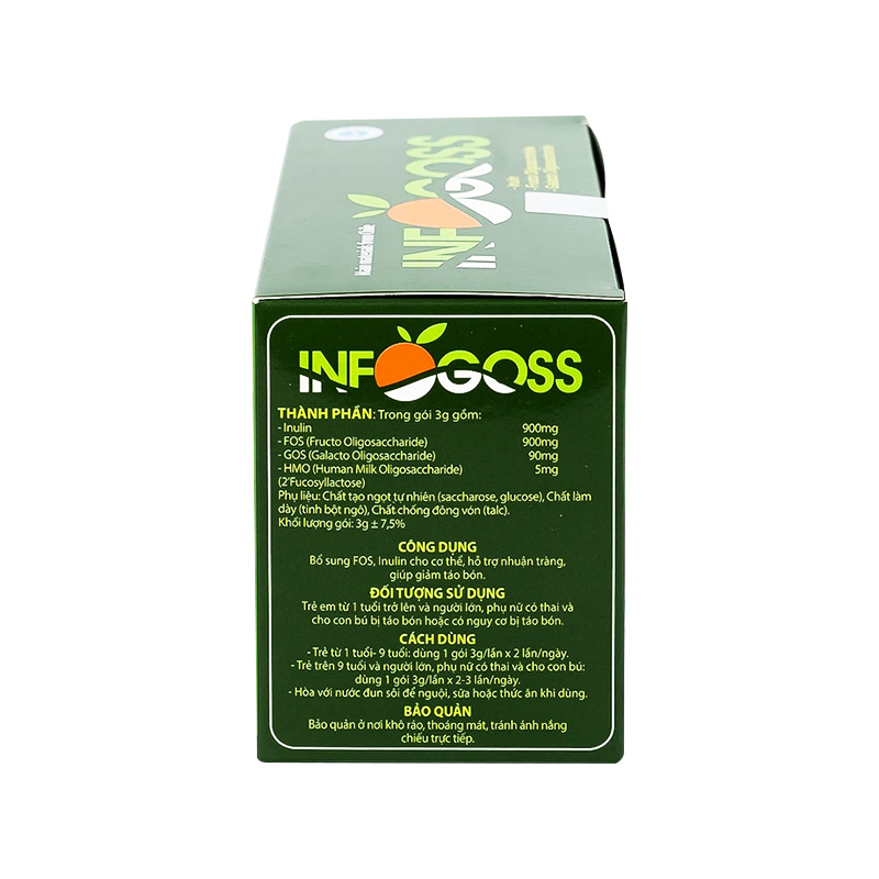 Bột hòa tan Infogoss bổ sung chất chất xơ (hộp 30 gói x 3g)
