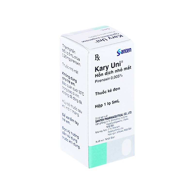 Thuốc nhỏ mắt Kary Uni điều trị đục thủy tinh thể (hộp 1 chai x 5ml)