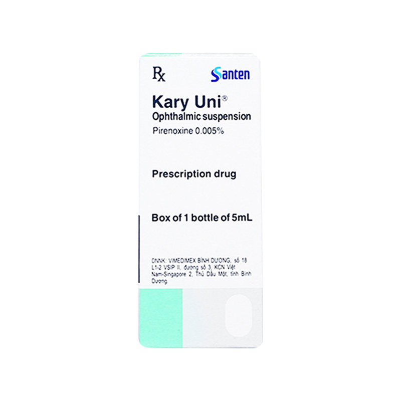 Thuốc nhỏ mắt Kary Uni điều trị đục thủy tinh thể (hộp 1 chai x 5ml)