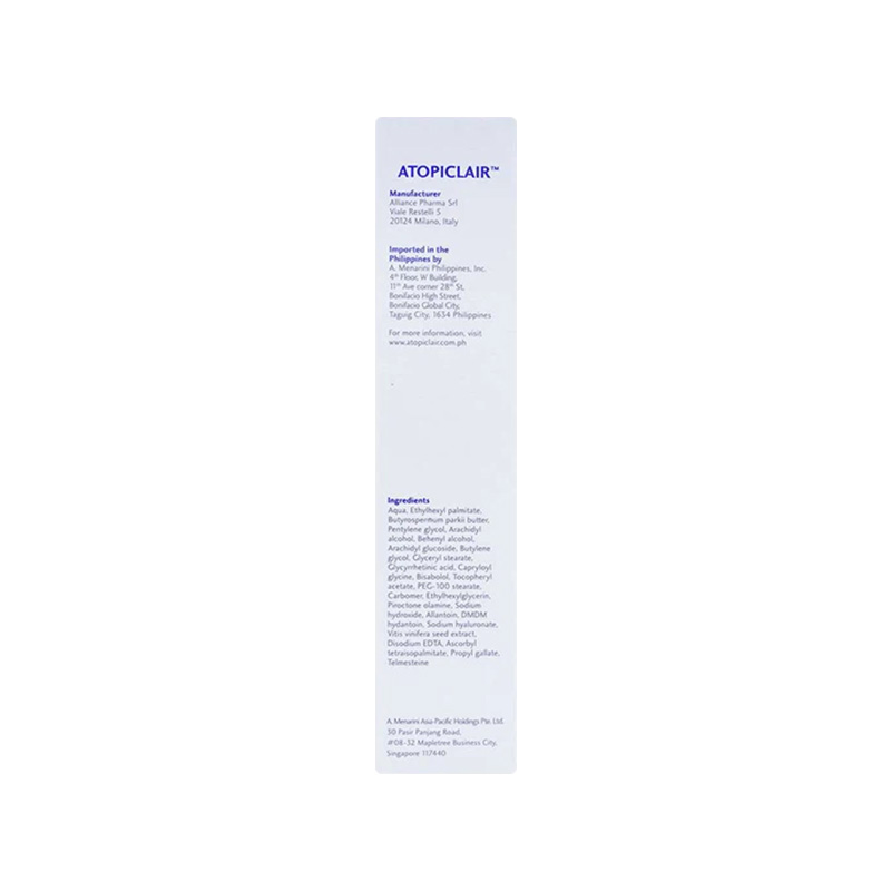 Kem Atopiclair Cream hỗ trợ giảm ngứa, rát, đau do viêm da cơ địa (hộp 1 tuýp x 40ml)