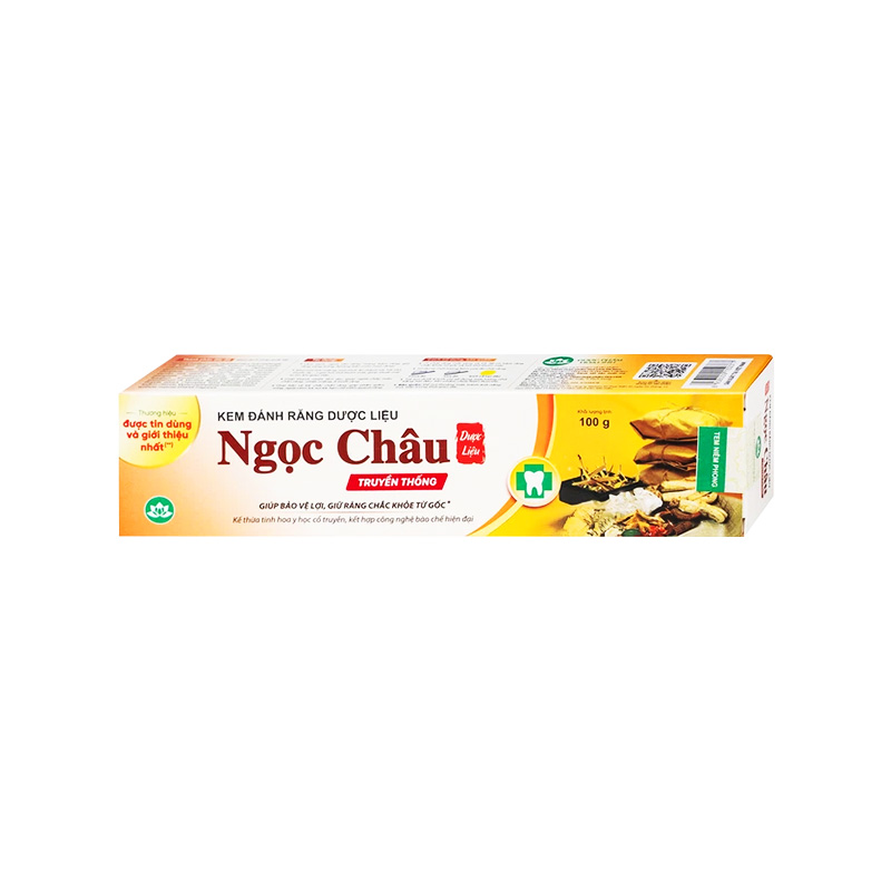 Kem đánh răng dược liệu Ngọc Châu (hộp 1 tuýp x 100g)