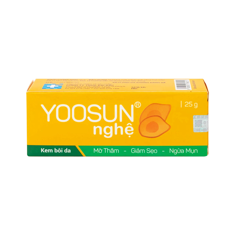 Kem bôi da Yoosun Nghệ mờ thâm, giảm sẹo, ngừa mụn (hộp 1 tuýp x 25g)