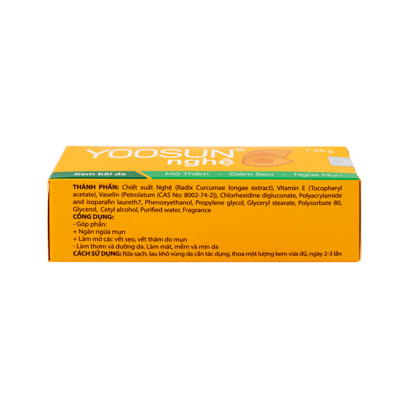Kem bôi da Yoosun Nghệ mờ thâm, giảm sẹo, ngừa mụn (hộp 1 tuýp x 25g)