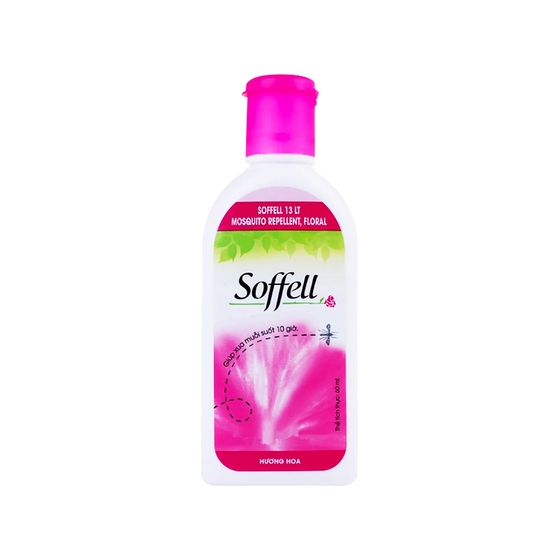 Kem chống muỗi Soffell hương hoa (chai 60ml)