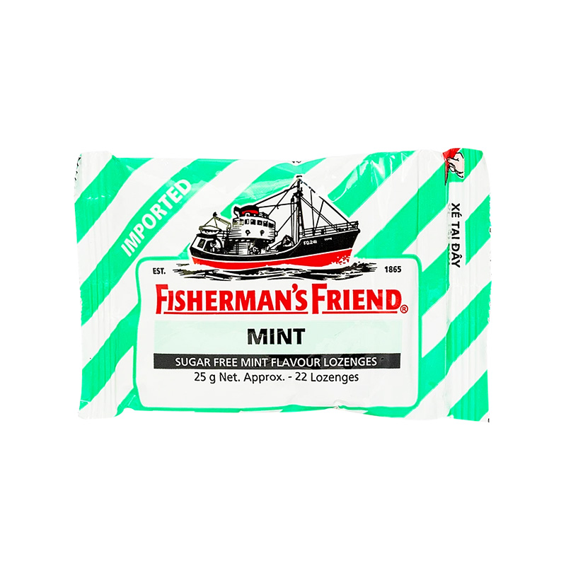 Kẹo Cay Con Tàu Vị Bạc Hà Fisherman's Friend (gói 25g)