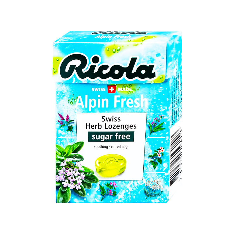 Kẹo ngậm thảo mộc Ricola Alpin Fresh không đường (hộp 40g)