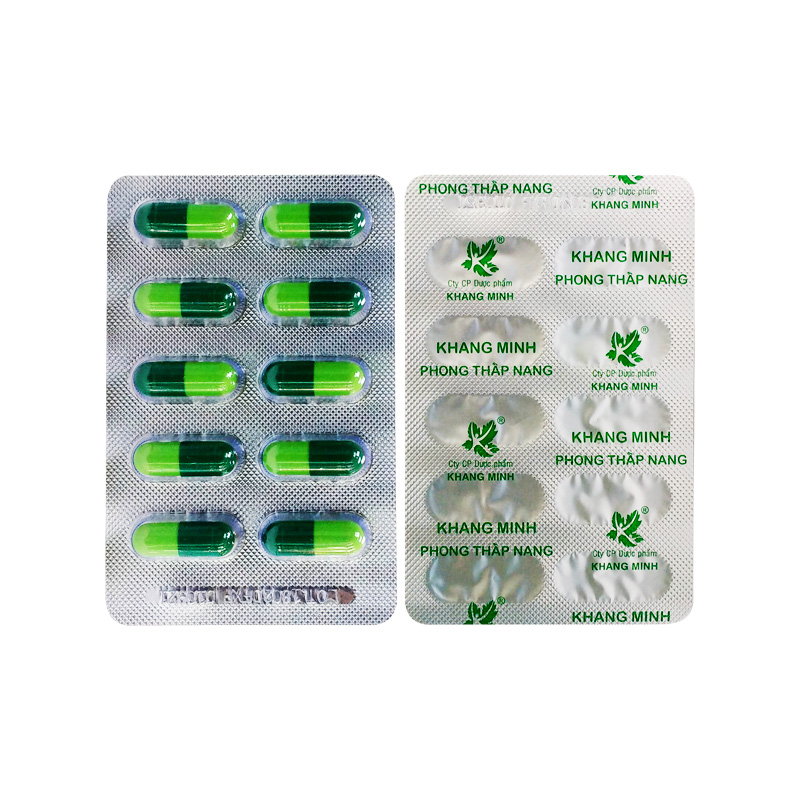 Thuốc Khang Minh Phong Thấp Nang điều trị phong thấp, viêm khớp (hộp 10 vỉ x 10 viên)