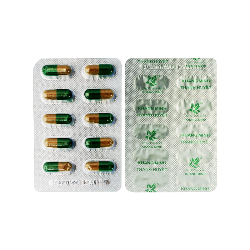 Thuốc Khang Minh Thanh Huyết hỗ trợ chức năng gan, giải độc, chống dị ứng (hộp 10 vỉ x 10 viên)