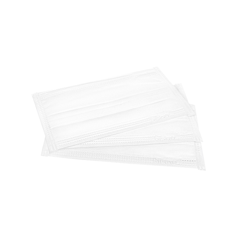 Khẩu trang Bisou 4 lớp màu trắng (hộp 50 cái)