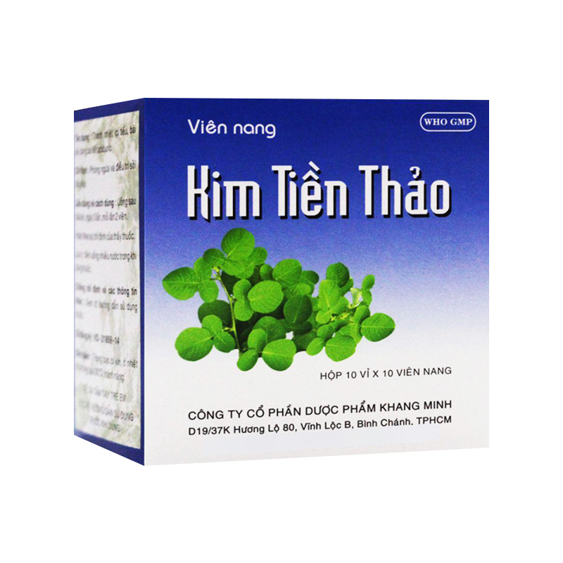 Thuốc Kim Tiền Thảo Khang Minh phòng ngừa và điều trị sỏi tiết niệu (hộp 10 vỉ x 10 viên)