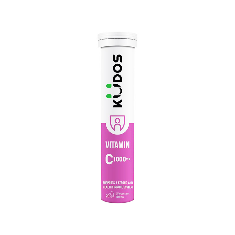 Viên sủi Kudos Vitamin C 1000mg hương dưa hấu hỗ trợ nâng cao sức đề kháng (tuýp 20 viên)