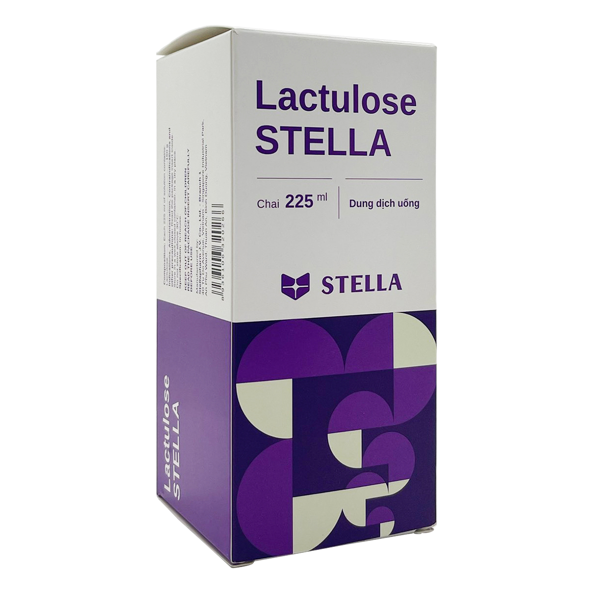 Dung dịch uống Lactulose Stella điều trị táo bón mạn tính (hộp 1 chai x 225ml)