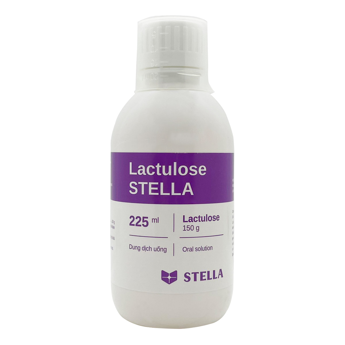 Dung dịch uống Lactulose Stella điều trị táo bón mạn tính (hộp 1 chai x 225ml)