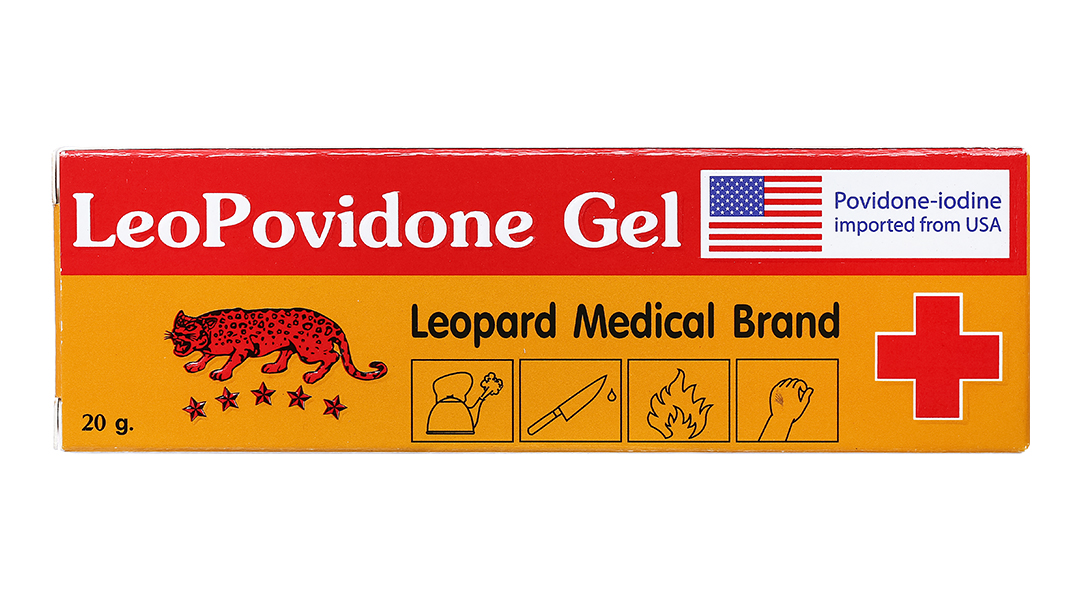 Gel LeoPovidone 2g diệt khuẩn, sát trùng ngoài da (hộp 1 x tuýp 20g)