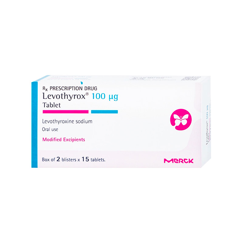 Thuốc Levothyrox 100µg điều trị bệnh lý tuyến giáp (hộp 2 vỉ x 15 viên)