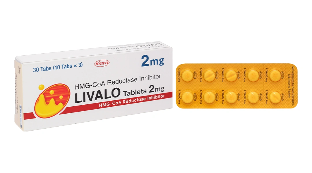 Thuốc Livalo 2mg điều trị tăng lipid máu nguyên (hộp 3 vỉ x 10 viên)