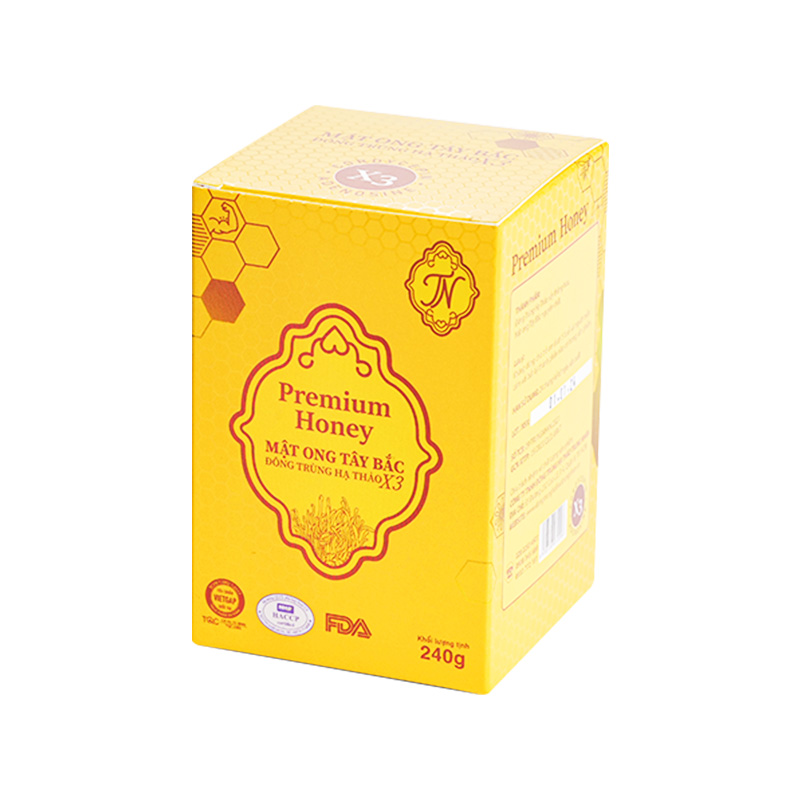 Mật Ong Tây Bắc Đông Trùng Hạ Thảo X3 (hộp 1 chai x 240g)