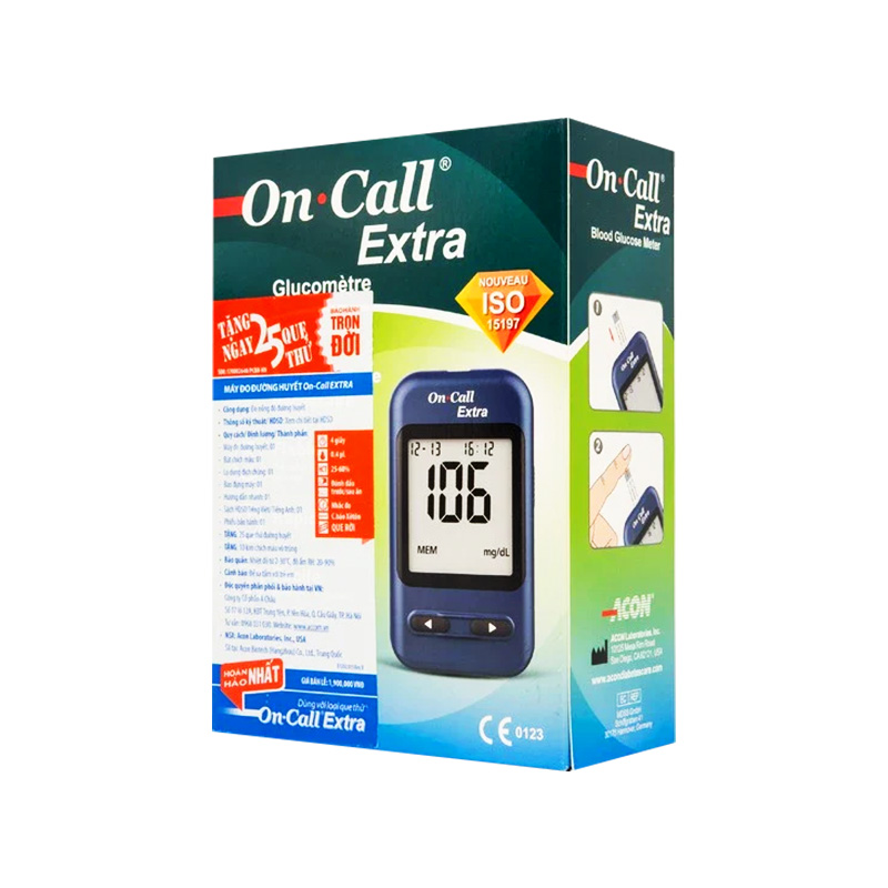 Máy đo đường huyết On-Call Extra mg/dL (không kèm que)