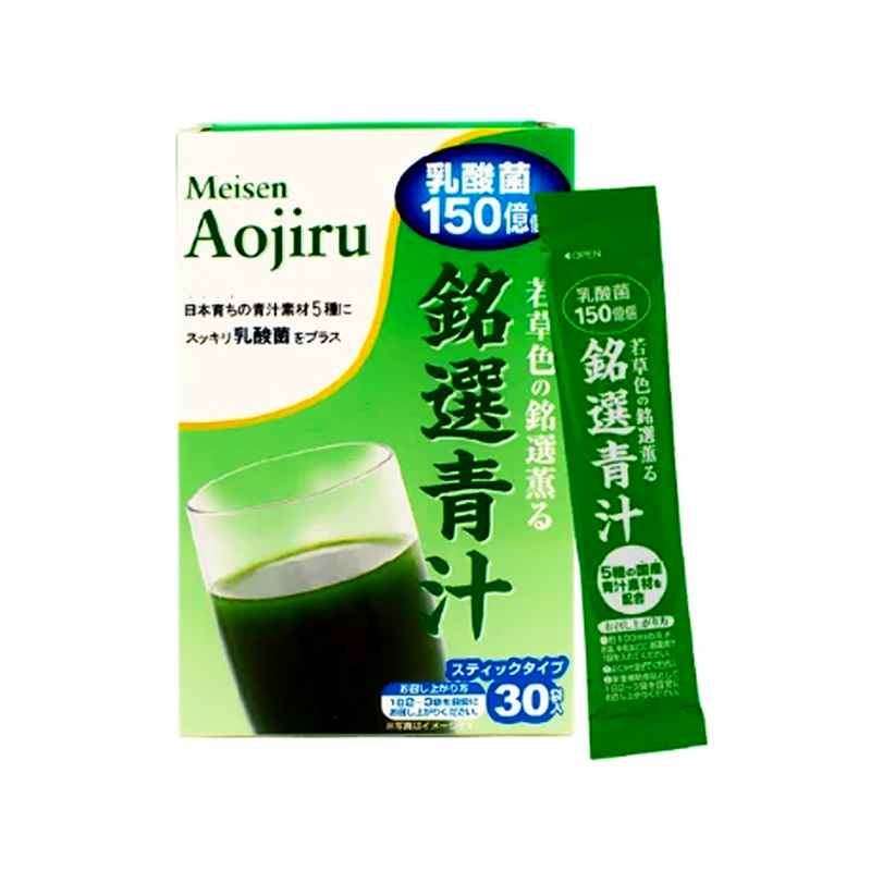 Thực phẩm bảo vệ sức khỏe MEISEN AOJIRU bổ sung lợi khuẩn, giảm táo bón (hộp 30 gói x 3g)
