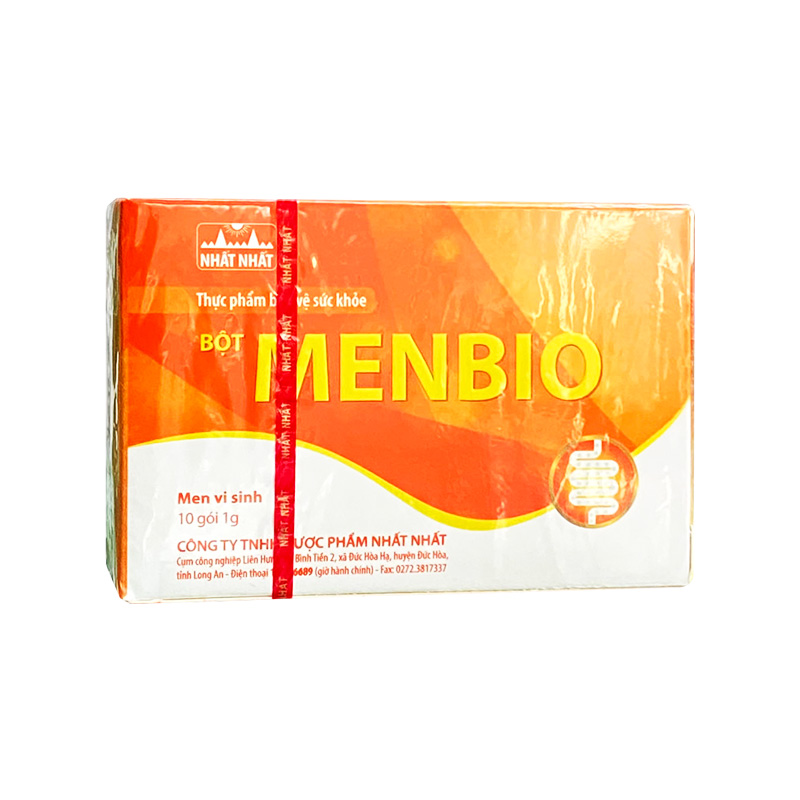 Men vi sinh MenBio Nhất Nhất bổ sung lợi khuẩn cho đường ruột (hộp 10 gói x 1g)