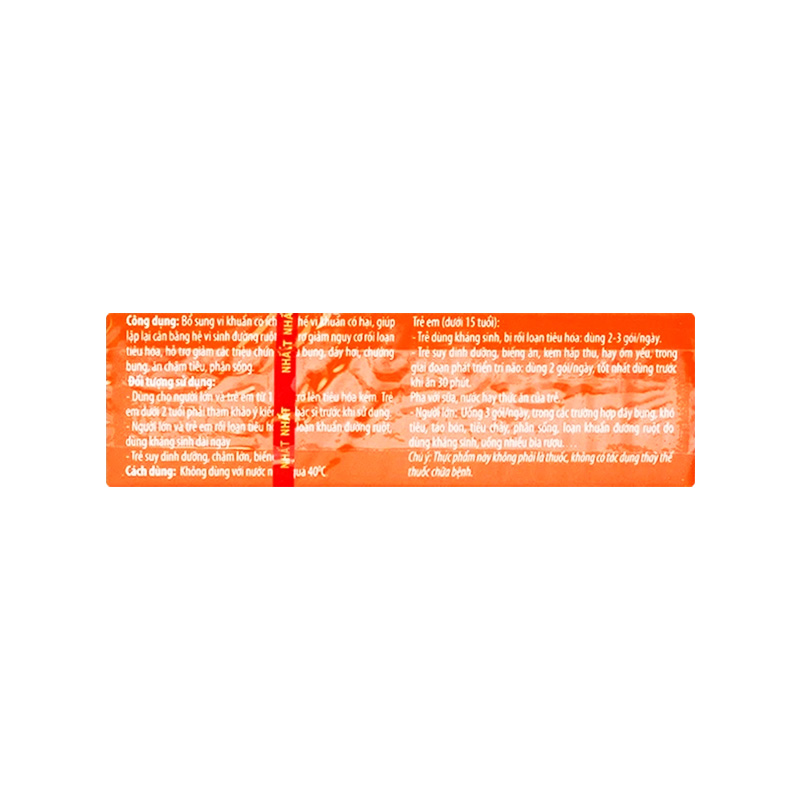 Men vi sinh MenBio Nhất Nhất bổ sung lợi khuẩn cho đường ruột (hộp 10 gói x 1g)