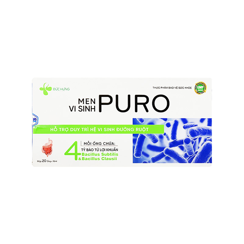 Men vi sinh Puro hộp (hộp 10 ống)