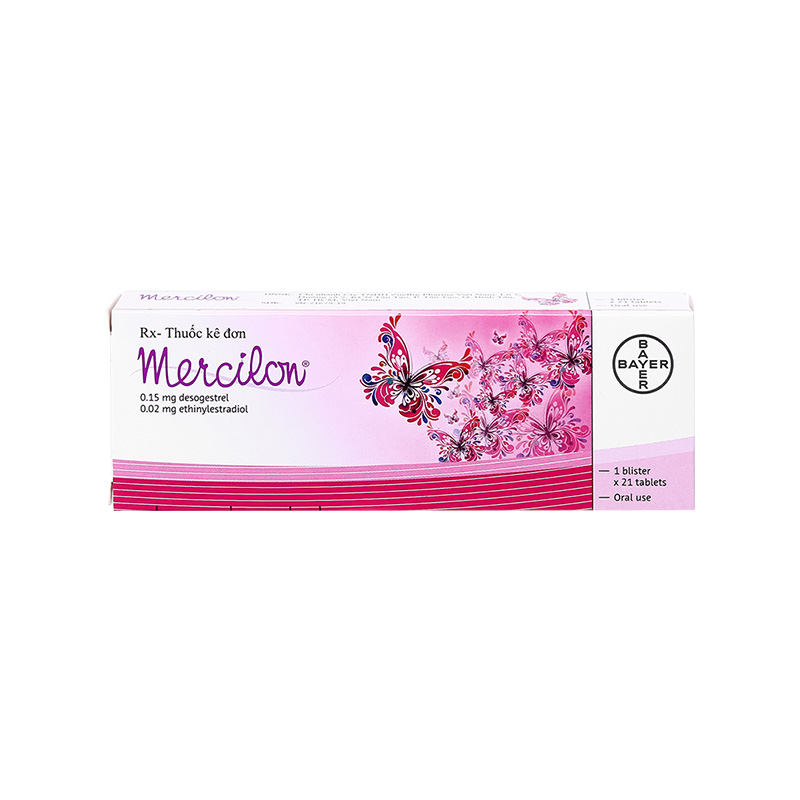 Thuốc Mercilon tránh thai hàng ngày (hộp 1 vỉ x 21 viên)