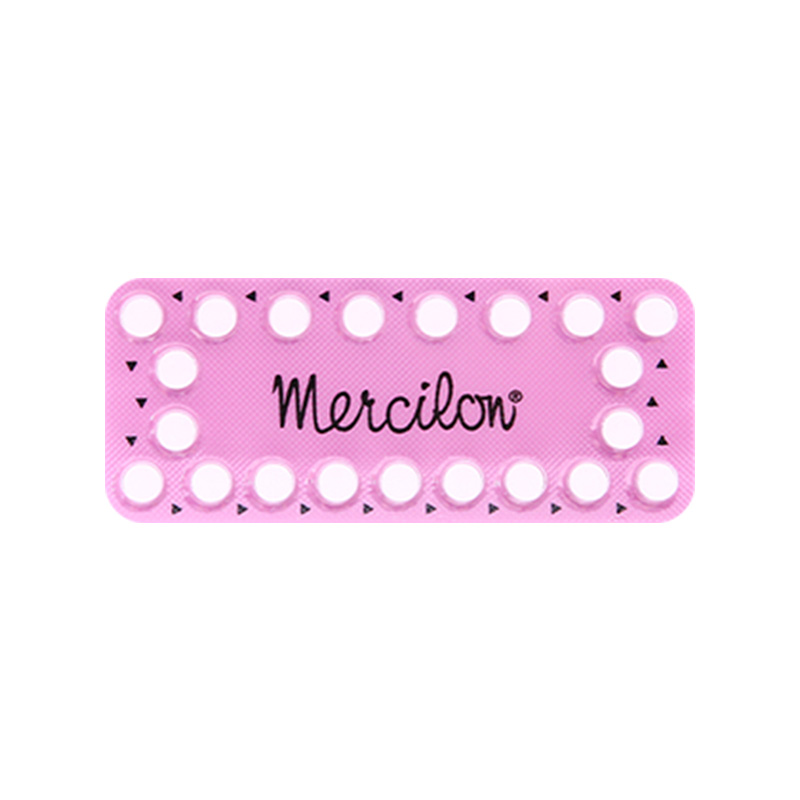 Thuốc Mercilon tránh thai hàng ngày (hộp 1 vỉ x 21 viên)