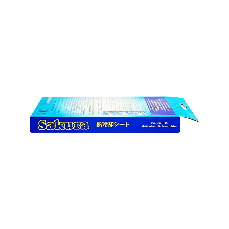 Miếng dán Sakura hạ sốt, giảm đau (hộp 3 gói x 2 miếng)