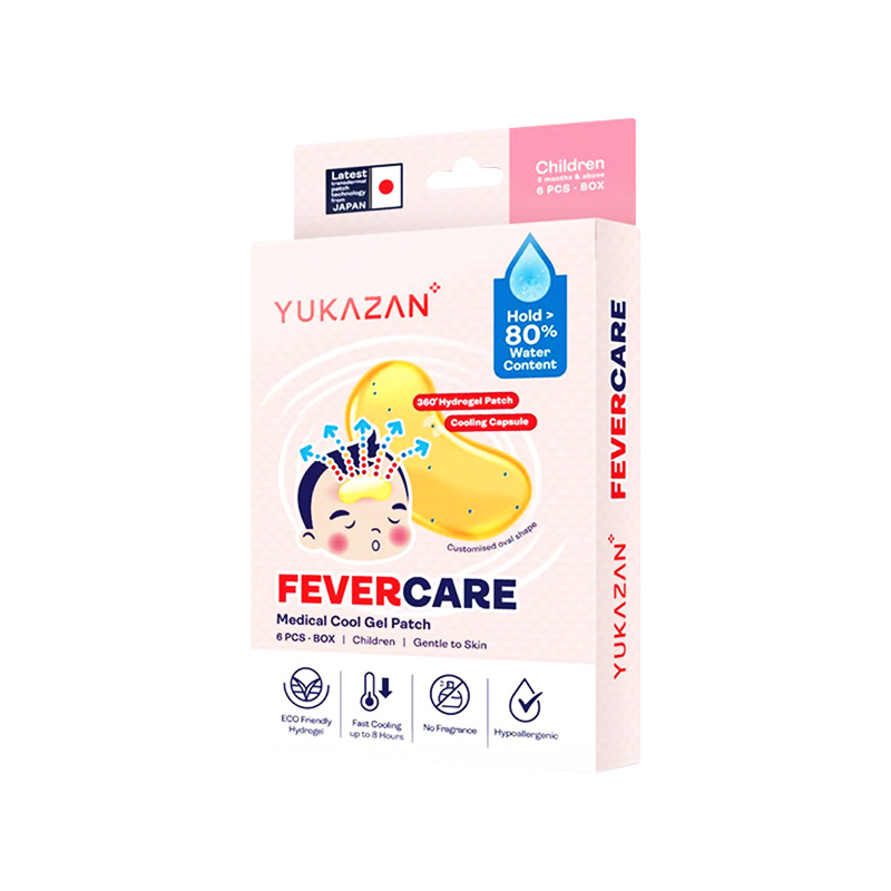 Miếng dán hạ sốt cho trẻ em Yukazan (hộp 6 miếng)
