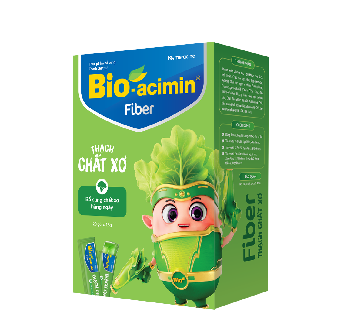 Thạch chất xơ Bio-acimin Fiber (hộp 20 gói x 15g)