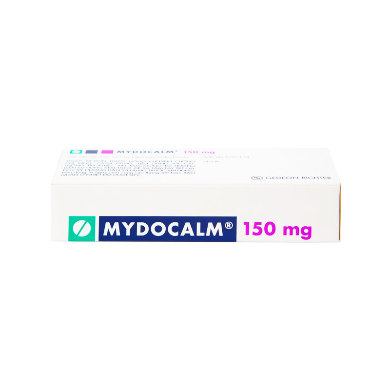 Viên nén Mydocalm 150mg trị triệu chứng co cứng cơ sau đột quỵ (hộp 3 vỉ x 10 viên)
