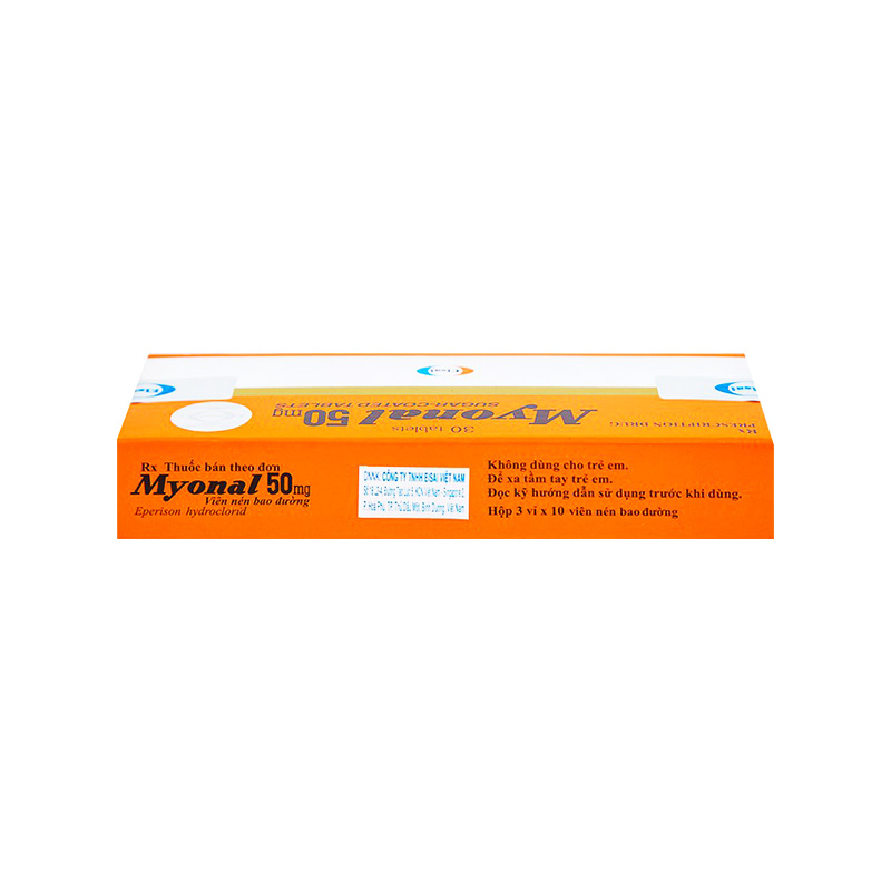 Thuốc Myonal 50mg giãn cơ, giảm đau do co cứng cơ ( hộp 3 vỉ x 10 viên)