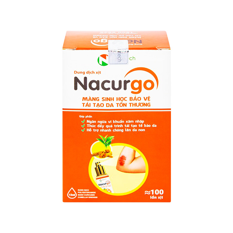 Nacurgo 100 nhát xịt 12ml