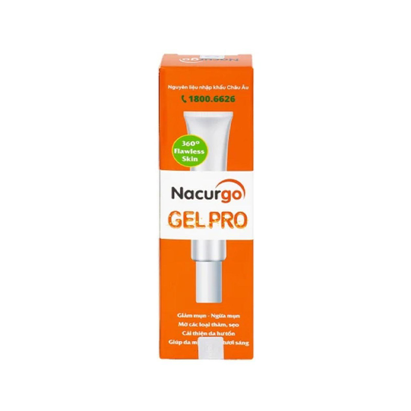 Gel bôi Nacurgo Gel Pro giảm thâm, ngừa mụn (hộp 1 tuýp x 20g)