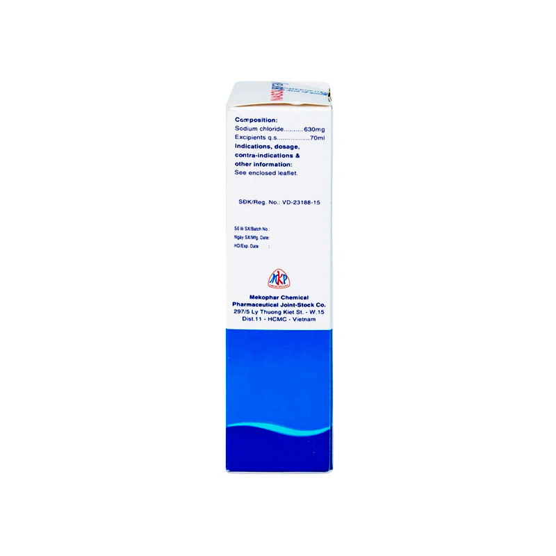 Thuốc xịt mũi Nasolspray làm sạch ngăn ngừa viêm nhiễm mũi, họng (hộp 1 chai x 70ml)