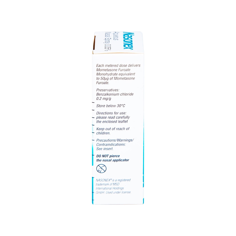 Thuốc xịt mũi Nasonex điều trị viêm mũi dị ứng (chai 60 liều)