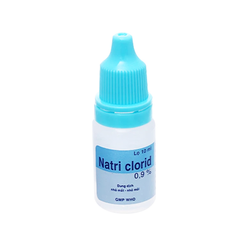 Thuốc Natri clorid 0.9% Bidiphar vệ sinh mắt, nhỏ mũi  (chai 10ml)