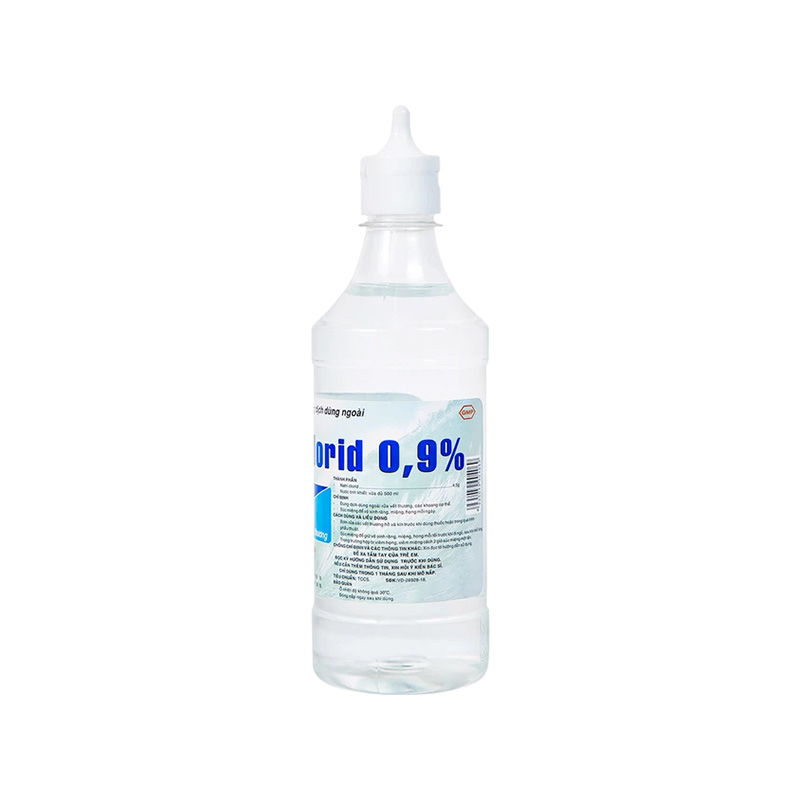 Dung dịch dùng ngoài Natri Clorid 0,9% Pharmedic vệ sinh răng (chai 500ml)