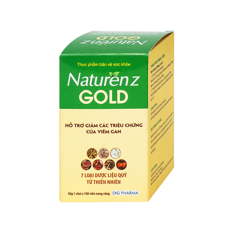 Viên nang cứng Naturenz Gold  hỗ trợ giảm các triệu chứng của viêm gan (hộp 100 viên)