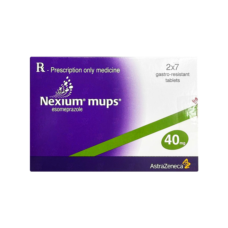 Thuốc Nexium Mups 40mg điều trị trào ngược dạ dày-thực quản (hộp 2 vỉ x 7 viên)