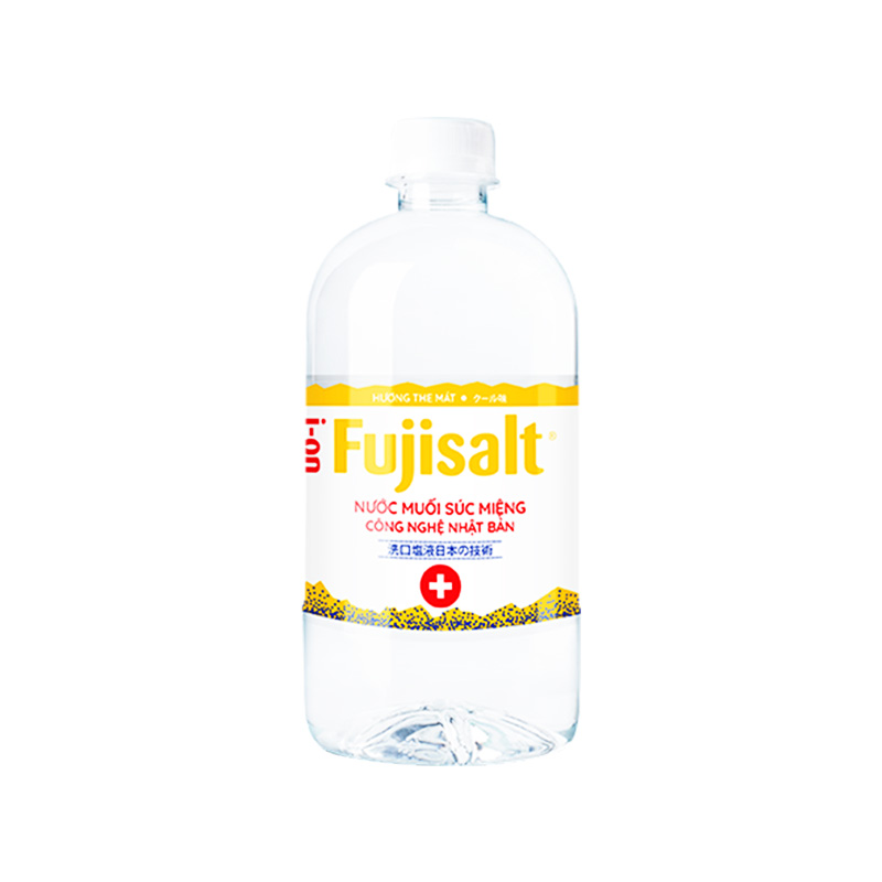 Nước muối súc miệng ion Fujisalt The Mát (chai 680ml)