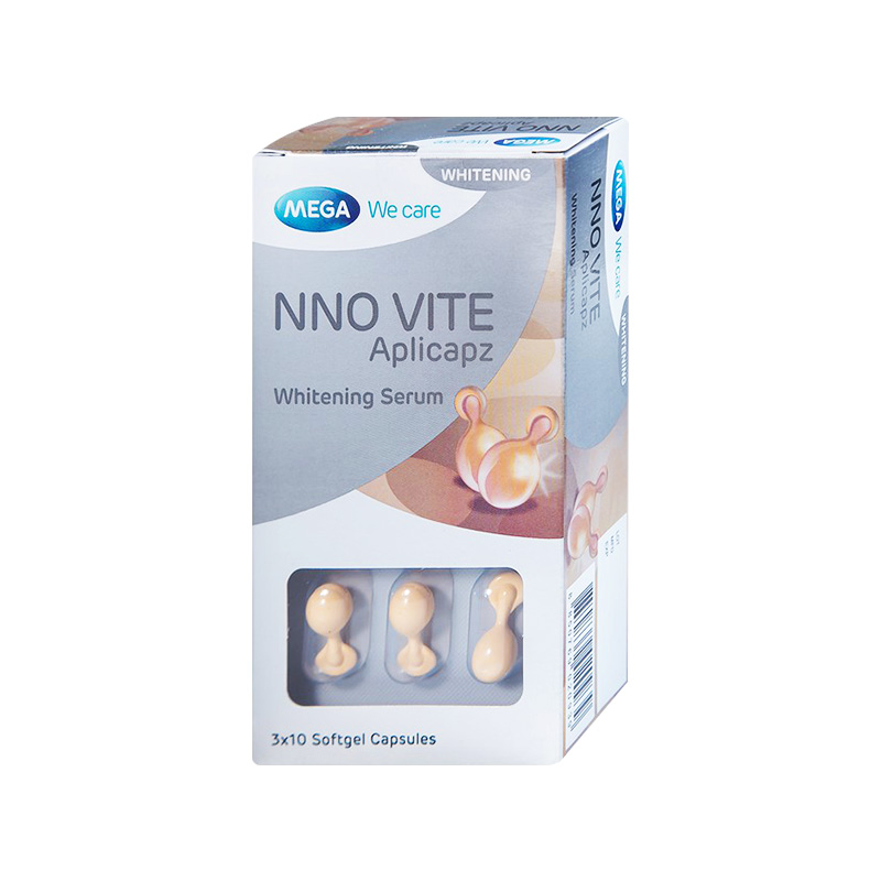 Serum NNO Vite Aplicapz trắng sáng, ngăn ngừa lão hóa (hộp 3 vỉ x 10 viên)
