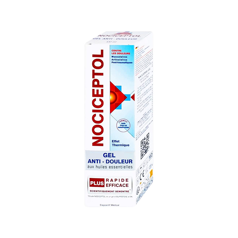 Gel bôi ngoài da Nociceptol Gel Anti-Douleur Polidis giảm đau, nhức, mỏi cơ (Tuýp 120ml)