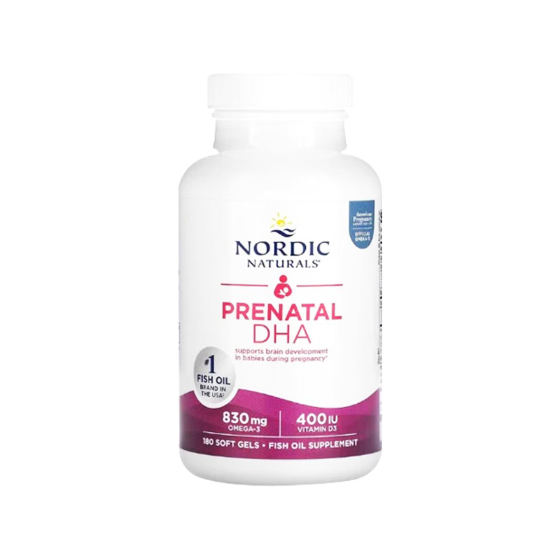 Viên uống Nordic Naturals Prenatal DHA cho mẹ bầu hộp (hộp 1 chai x 90 viên)