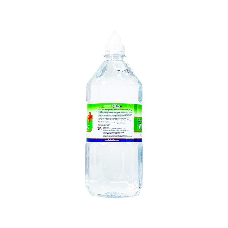 Nước muối Vĩnh Phúc Natriclorid 0.9% vệ sinh răng miệng (chai 1000ml)