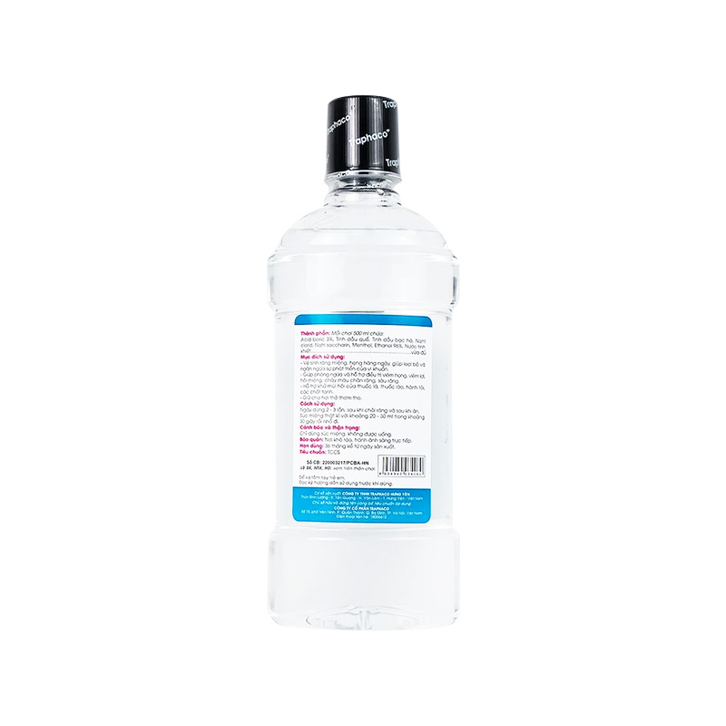Nước súc miệng T-B Traphaco vệ sinh răng miệng, họng (chai 500ml)